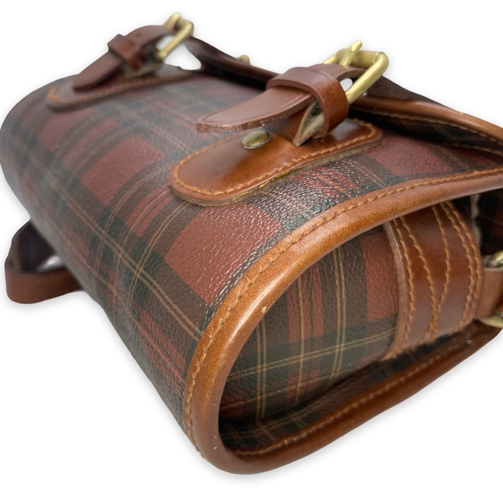 *RARE* Polo Ralph Lauren Red Tartan Mini Crossbody Messenger Bag! - Picture 8 of 17
